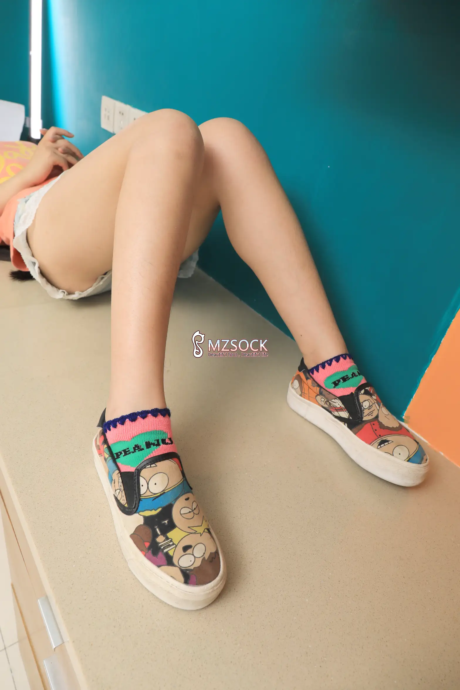 [Mzsock] Love beautiful feet NO.055 snow snow#[74P]-2