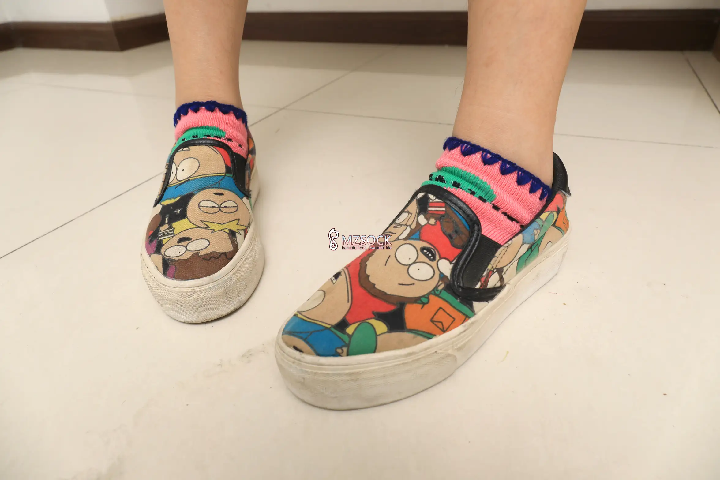 [Mzsock] Love beautiful feet NO.055 snow snow#[74P]-10