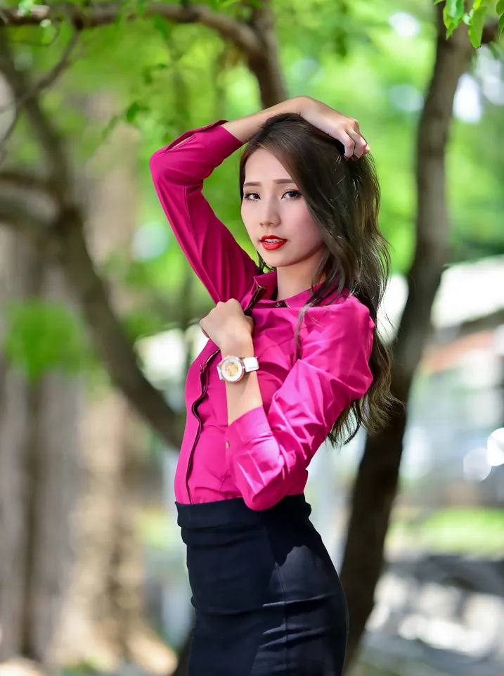 [Mzsock] NO.199 Anita Huang Yunfei OL black silk high heels beautiful legs street photography#[105P]-2
