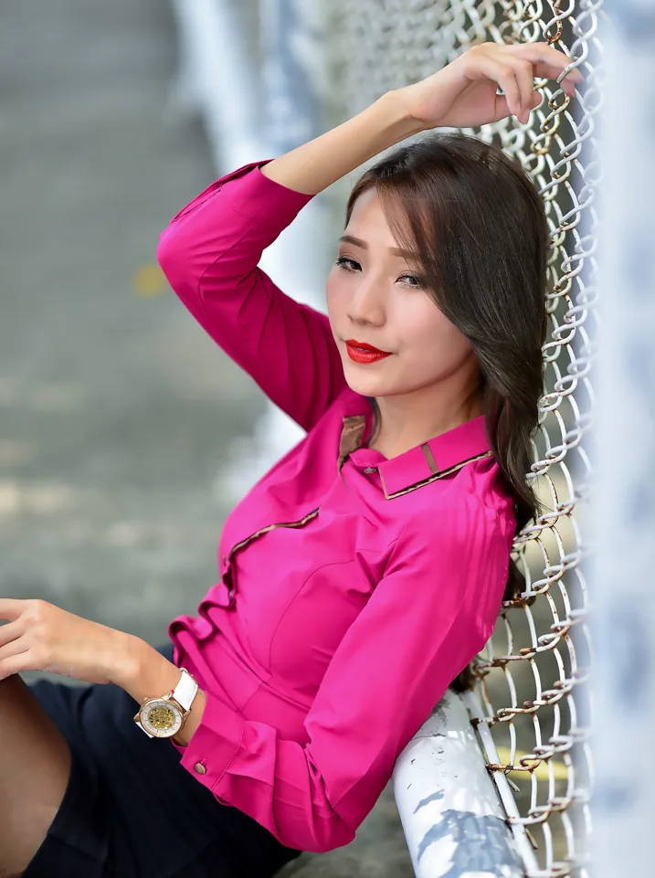 [Mzsock] NO.199 Anita Huang Yunfei OL black silk high heels beautiful legs street photography#[105P]-4