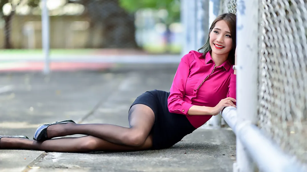 [Mzsock] NO.199 Anita Huang Yunfei OL black silk high heels beautiful legs street photography#[105P]-8