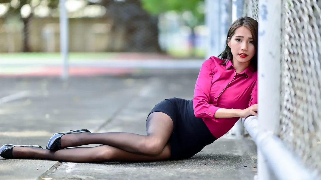 [Mzsock] NO.199 Anita Huang Yunfei OL black silk high heels beautiful legs street photography#[105P]-9