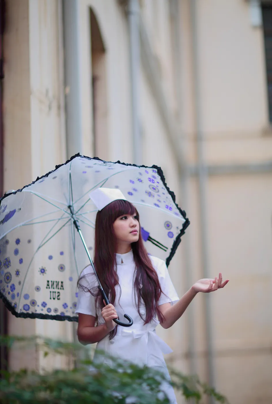 [Mzsock] NO.204 Xiaoya nurse uniform, stockings, high heels and beautiful legs street photography#[70P]-4