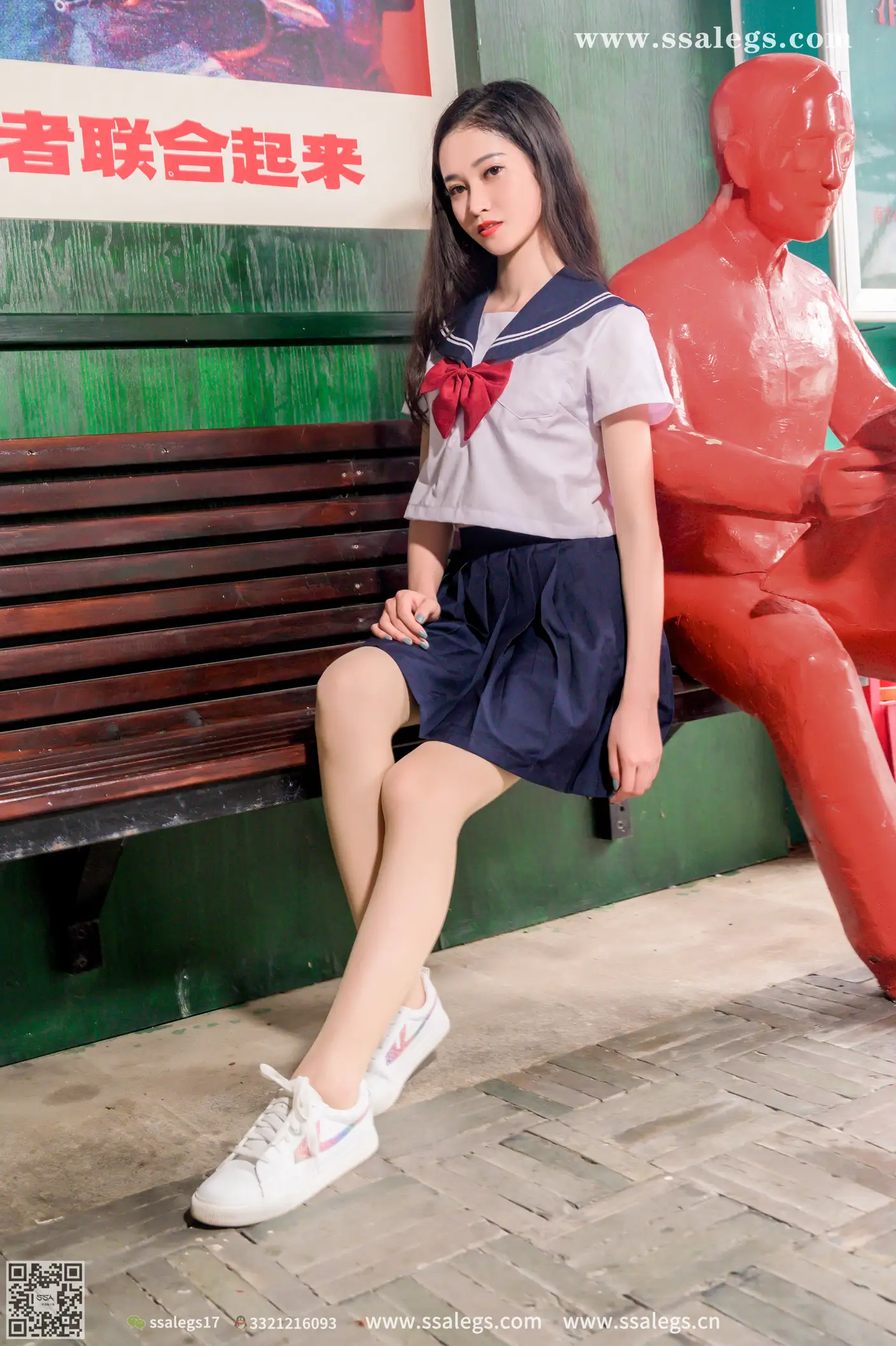 [Mzsock] NO.422 Manman white jk uniform flesh photo (Part 2) silk club#[124P]-3