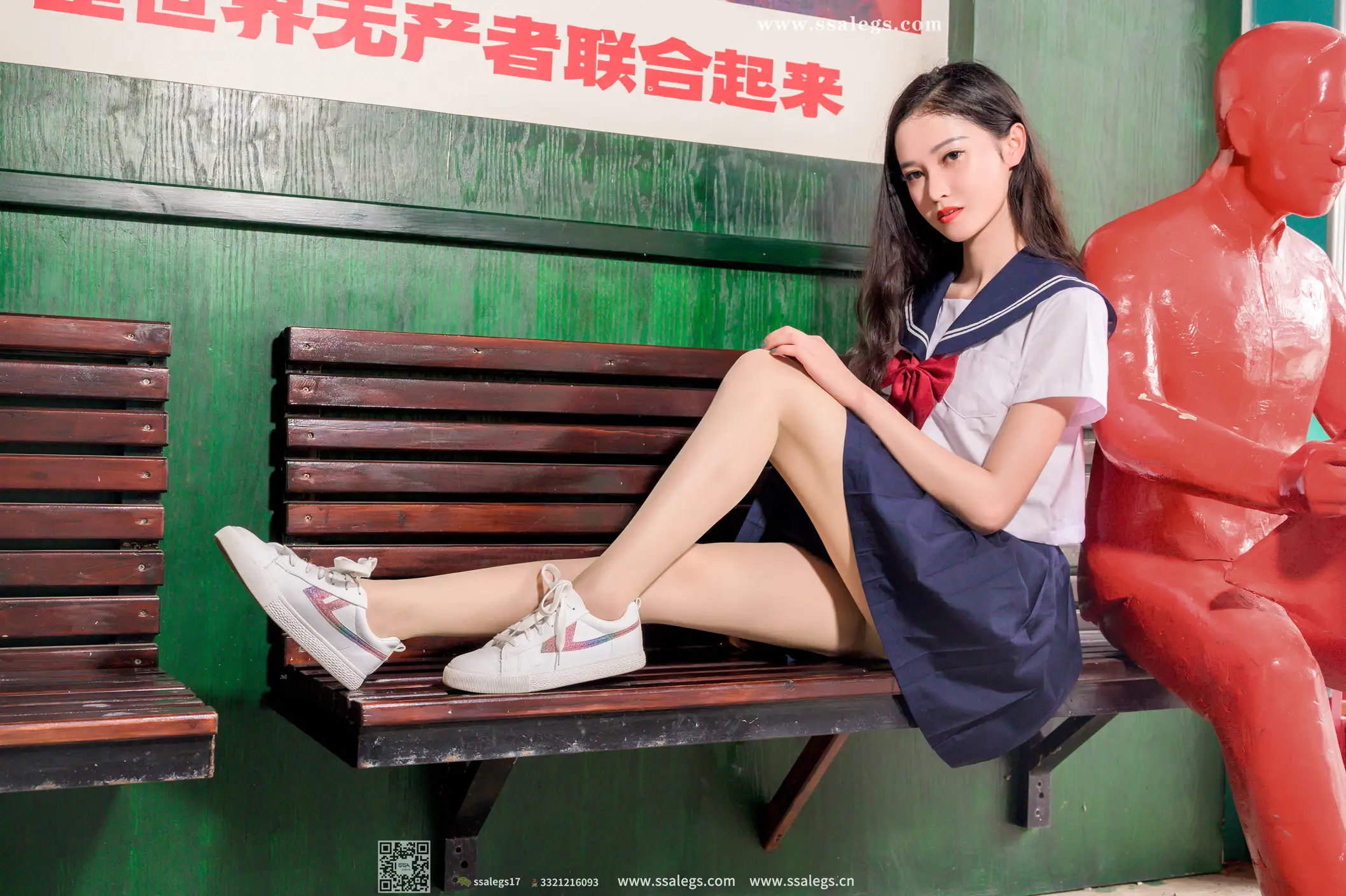 [Mzsock] NO.422 Manman white jk uniform flesh photo (Part 2) silk club#[124P]-4