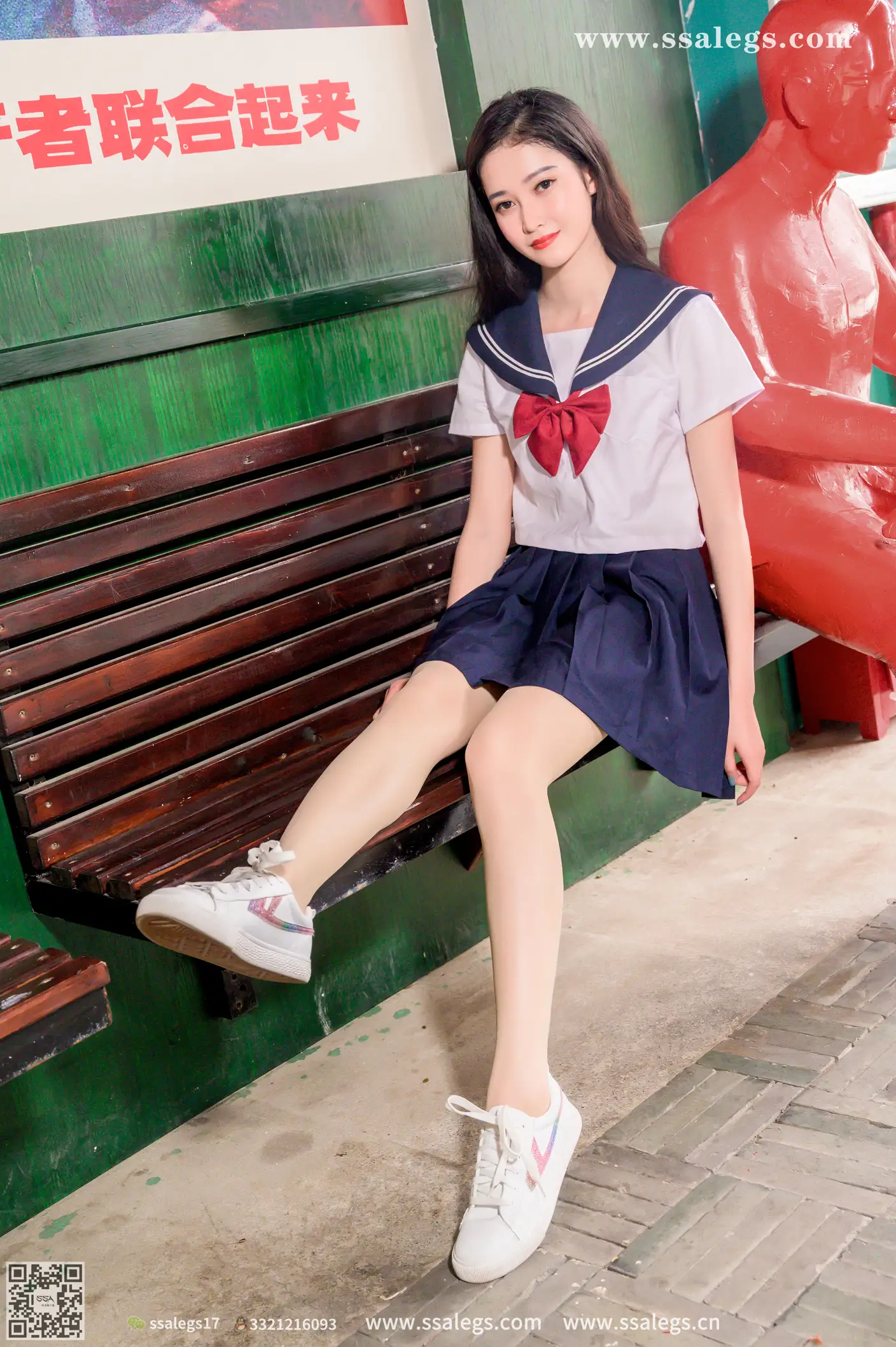 [Mzsock] NO.422 Manman white jk uniform flesh photo (Part 2) silk club#[124P]-2