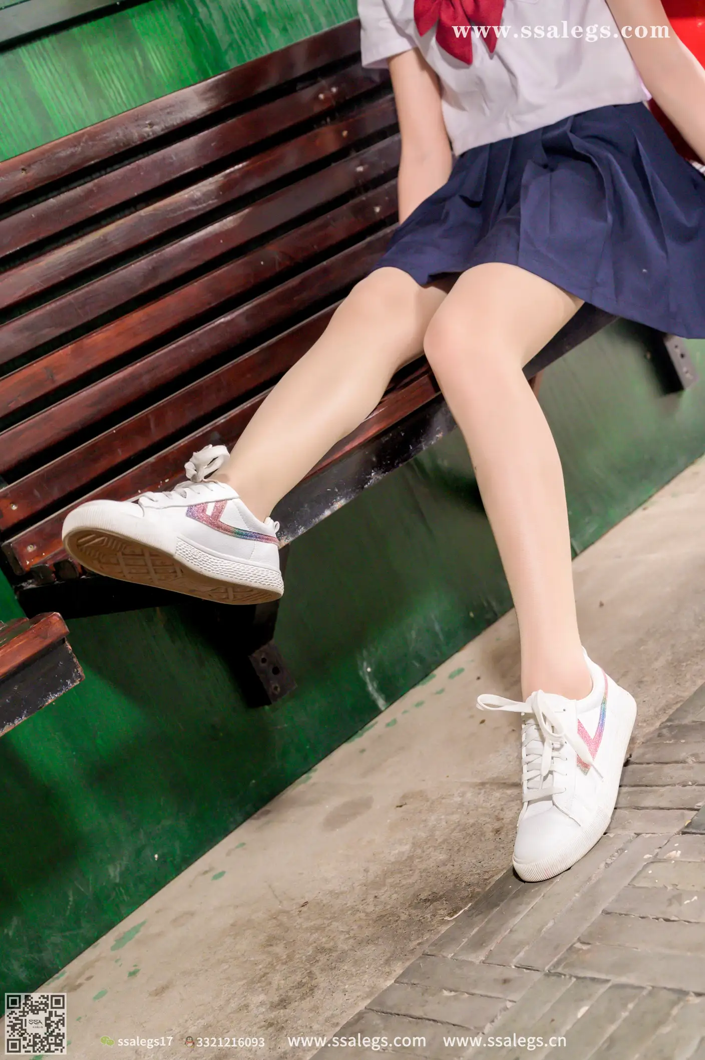 [Mzsock] NO.422 Manman white jk uniform flesh photo (Part 2) silk club#[124P]-3