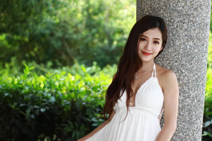 [Mzsock] NO.039 Go Go white dress high heels beautiful legs outdoor shot street photography#[106P]-3