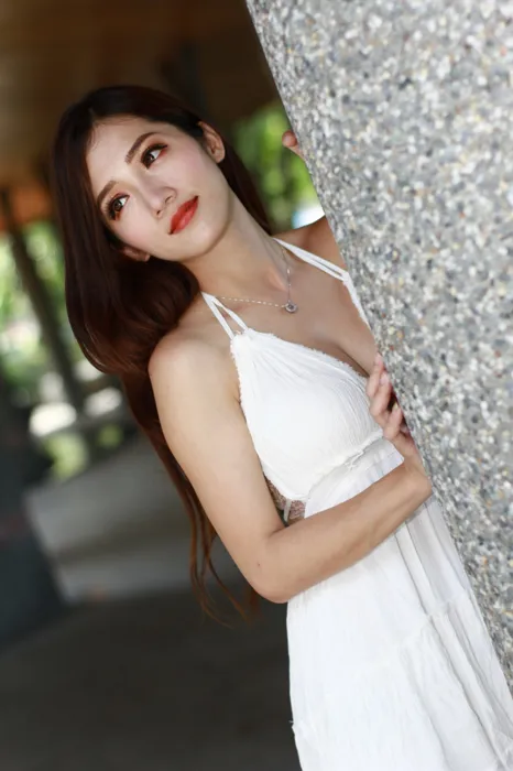 [Mzsock] NO.039 Go Go white dress high heels beautiful legs outdoor shot street photography#[106P]-3