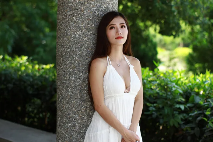 [Mzsock] NO.039 Go Go white dress high heels beautiful legs outdoor shot street photography#[106P]-6