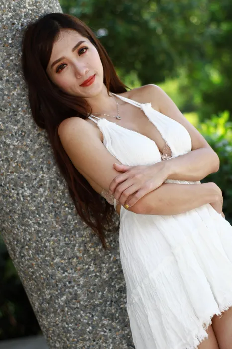[Mzsock] NO.039 Go Go white dress high heels beautiful legs outdoor shot street photography#[106P]-7