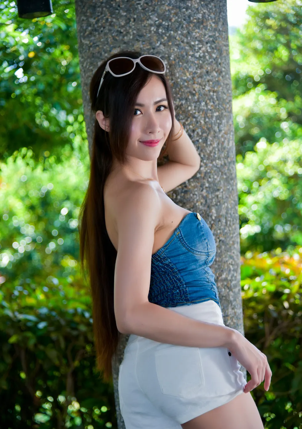 [Mzsock] NO.181 Yanxi off-shoulder shorts, boots and beautiful legs street photography#[71P]-1
