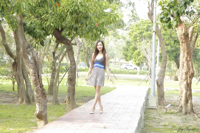 [Mzsock] NO.048 Dora Yanxi elegant dress high heels beautiful legs outdoor shot street photography#[51P]-10