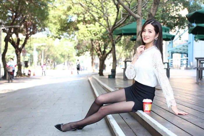 [Mzsock] NO.056 Zhang Jun OL uniform high heels beautiful legs outdoor shooting street photography#[103P]-9