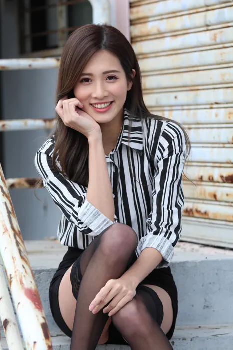 [Mzsock] NO.025 Long-legged beauty model Zhang Xiao sexy black stockings outdoor shot street photography#[93P]-2