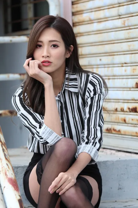 [Mzsock] NO.025 Long-legged beauty model Zhang Xiao sexy black stockings outdoor shot street photography#[93P]-3