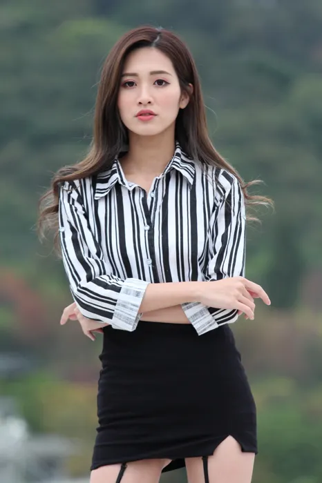 [Mzsock] NO.025 Long-legged beauty model Zhang Xiao sexy black stockings outdoor shot street photography#[93P]-2