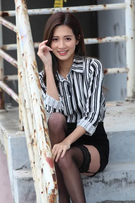 [Mzsock] NO.025 Long-legged beauty model Zhang Xiao sexy black stockings outdoor shot street photography#[93P]-7