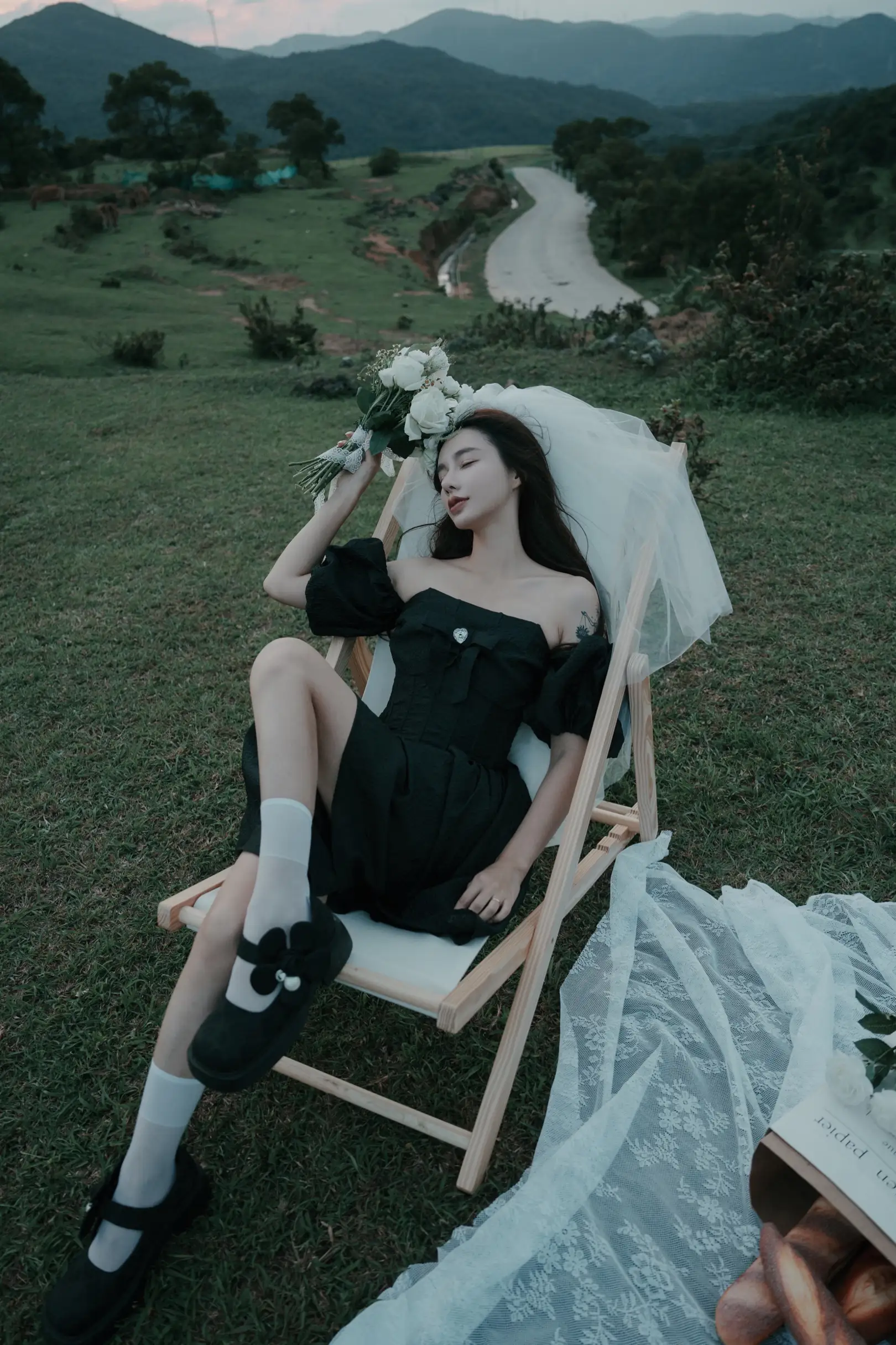 [YITUYU] 2022.09.16 Vol.1964 – Fading moment, black skirt and white gauze emotional film Classmate Shuwen#[39P]-7