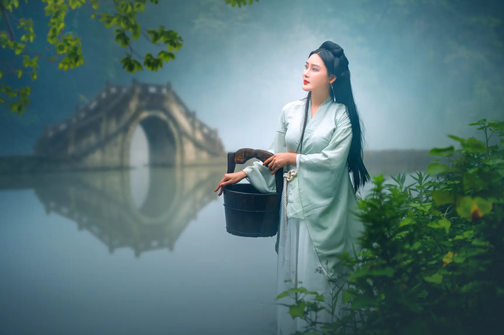 [YITUYU] 2022.09.15 Vol.1956 – Fog Fishing in the Heart of the Lake Min Min#[28P]-1