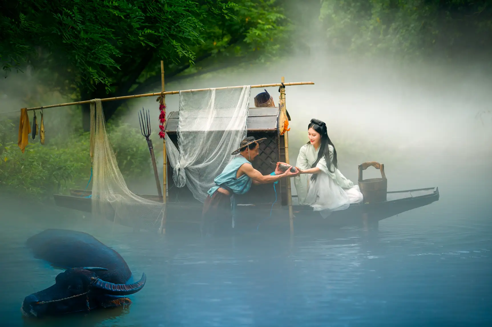 [YITUYU] 2022.09.15 Vol.1956 – Fog Fishing in the Heart of the Lake Min Min#[28P]-2